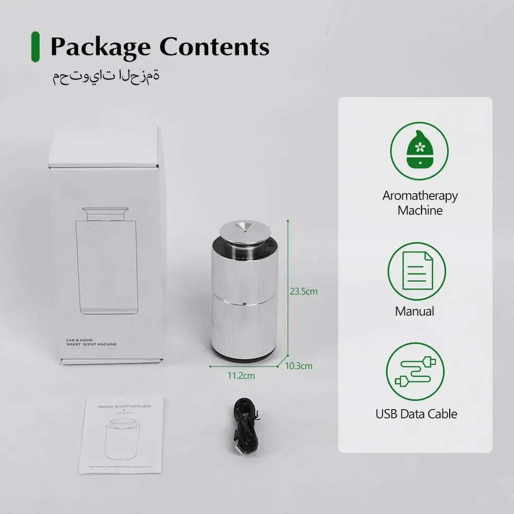 Namste Premium Aromatherapy Diffuser USB Charging Aluminium Alloys Material Aromatic Oil Diffuser Air Freshener Device For Home