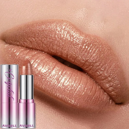 14Color Metallic Violet Lipstick Polarizing Pigment Diamond Glitter Lipgloss Waterproof Lasting Gold Pearl Shine Sexy Lip Makeup