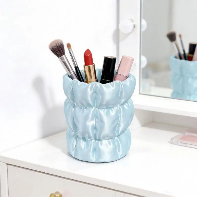 Makeup Brush Storage Tube, Elegant Facial Makeup Tool Storage Rack, Home Storage Rack Makeup Brush Bucket