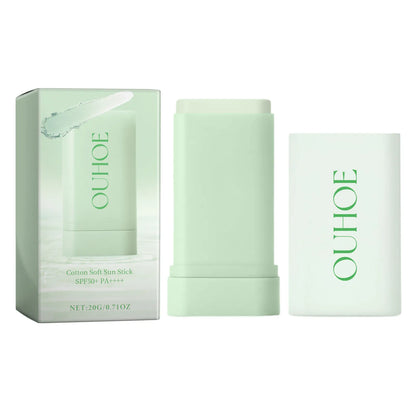 Cotton Soft Sun Stick Protector Solar Matte SPF50 Anti UV Isolation Moisturizer Refresh Lightweight Sunblock Face Body Sunscreen
