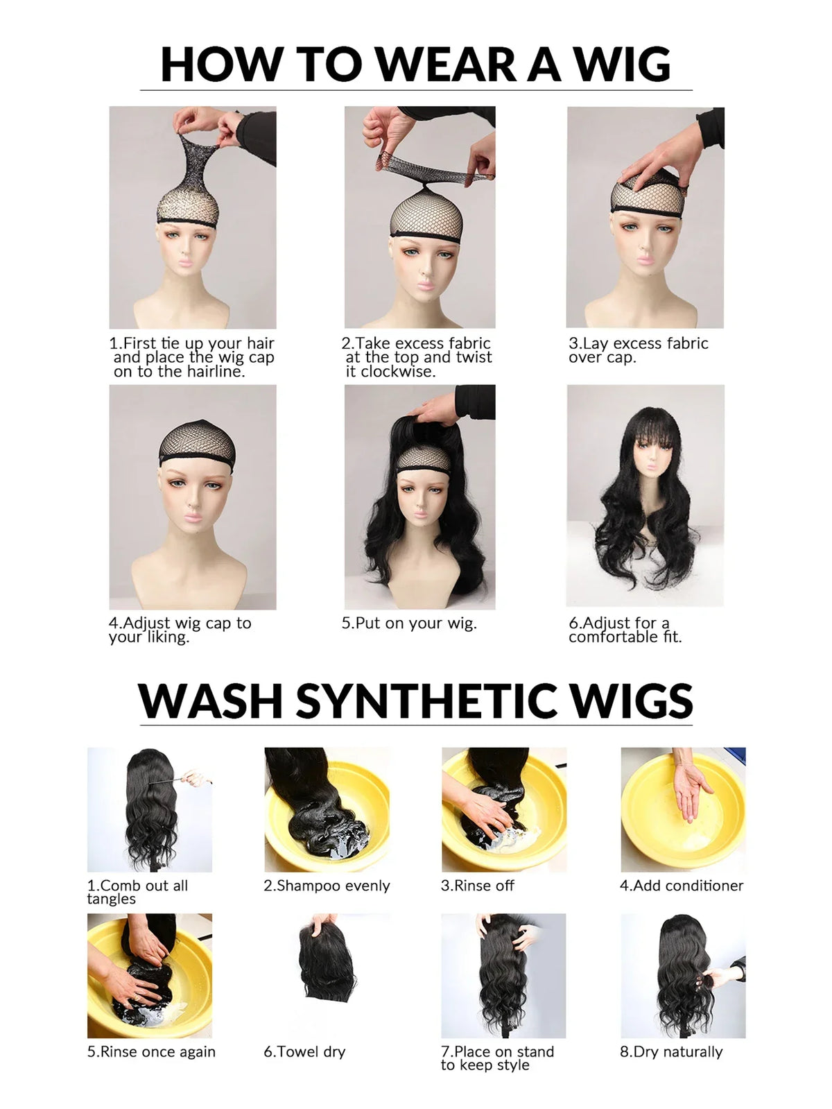 16Inch Lolita Ice Blue Synthetic Lolita Wig With Bang Medium Natural Straight Hair Wigs for Women Daily Cosplay Heat Resistant