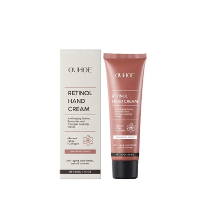 Retinol Firming Hand Care Cream Lasting Hydration Moisturizing Reduce Fine Lines Smooth Rough Skin Beauty Dry Hands Repair Cream