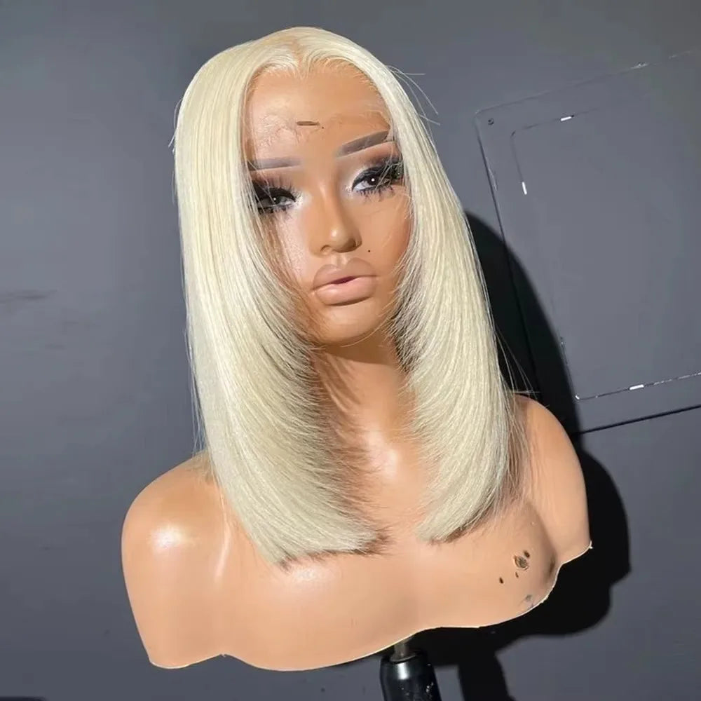 613 Blonde 13x4 Hd Lace Front Wig Layered Straight Natural Hairline Glueless Synthetic High Quality Cheap Lace Wig For Women