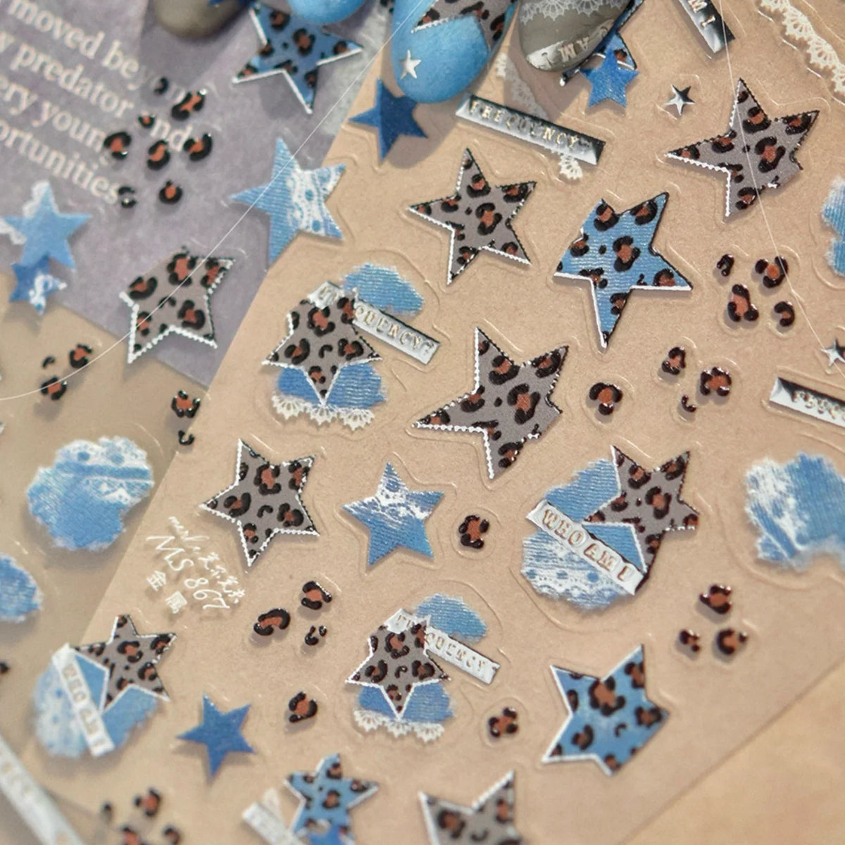 Cute Winter Cartoon Christmas Tree 5D Nail Sticker Snowman Rabbit Bow Pearl Wreath Cake Snowflake Star Self‑Adhesive Nail Decal