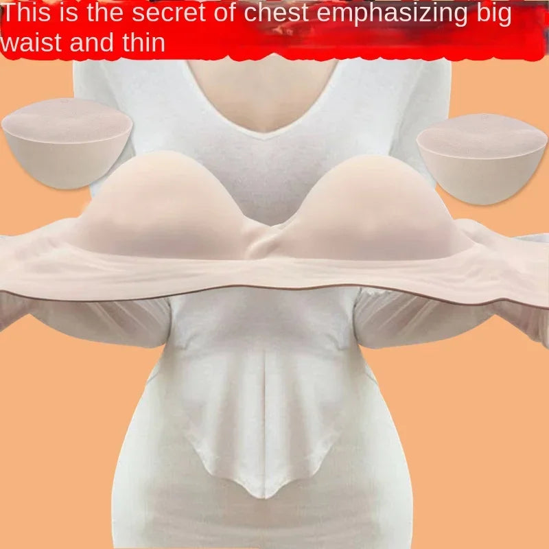 8CM Thicken Push Up Bra Pads Removable Breast Enhancer Inserts for Bikini Swimsuit Lingerie Chest Lift Padded Inserts Accessorie