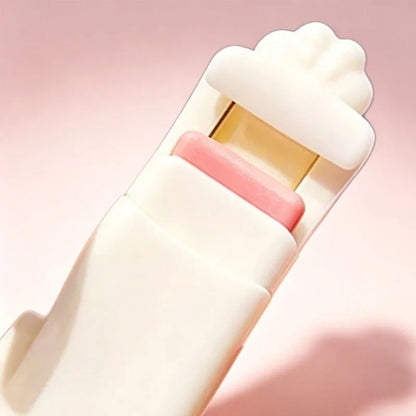 1/2pcs Cute Cat Claw Eyelash Curler, Portable Press-Type Eyelash Curler, Professional Sunflower Lashes Curling Clip for Daily