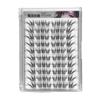 Fluffy Lazy Cat Comic False Eyelashes Korean Style Natural Look Curling Diy Eyelash Extensions For Women Daily Makeup & Party