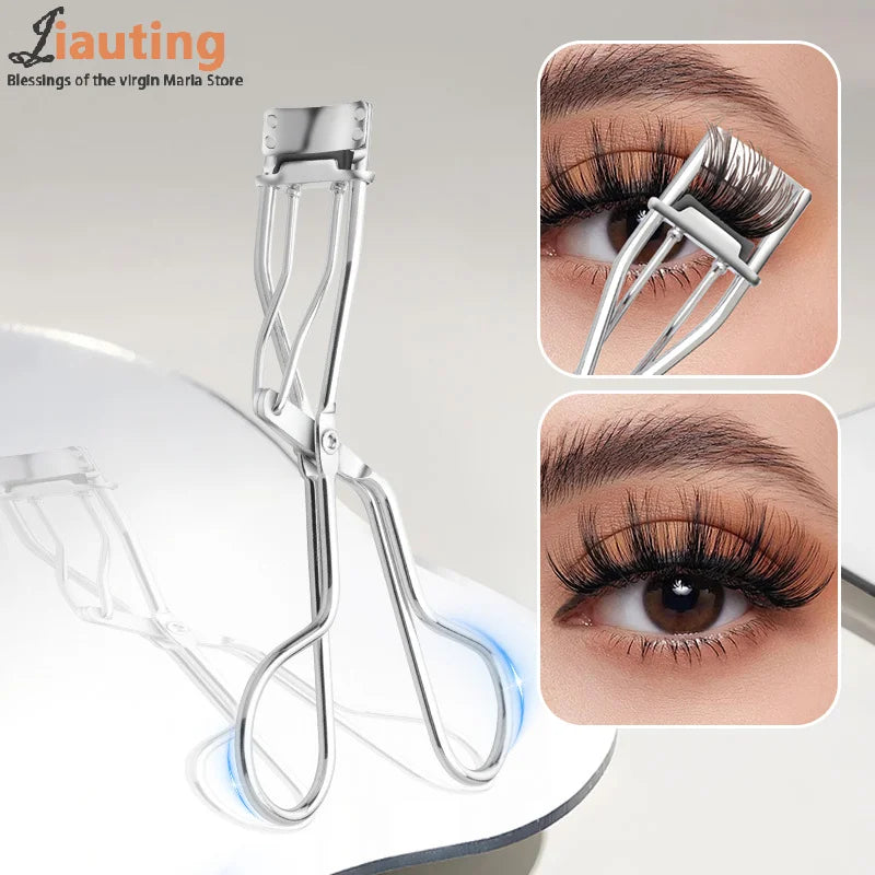 Mini Partial Eyelash Curler Nature Curl Sun Flower Eyelash Extension Volume Tweezers Stainless Steel Beauty Makeup Tool