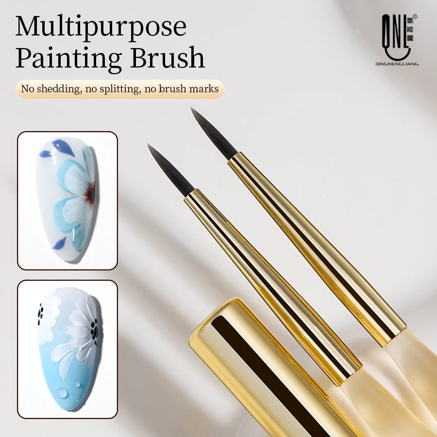 QINGNENGLIANG Nail Art Brush Painting Drawing Pen for Lines Grid Flower Butterfly DIY Multifunctional Manicure Design Tool