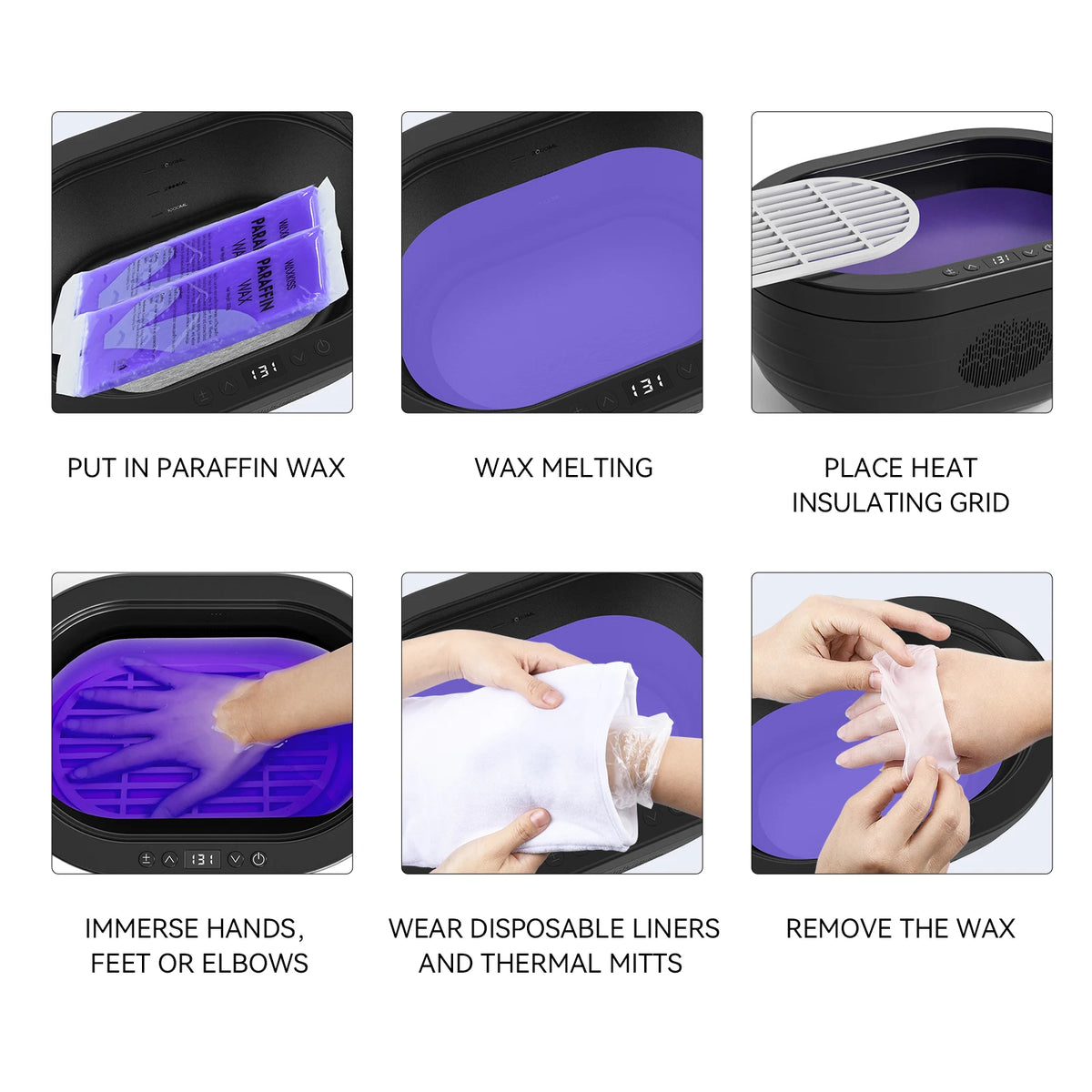 WAXKISS 1200g Paraffin Wax Refill for Paraffin Wax Bath Machine Moisturizing and Skin Softening Hand and Foot Care Wax New Formula for Long-Lasting Warmth Gentle Paraffin Wax Treatment for Smooth and Soft Skin Ideal for Home