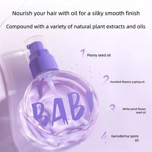 BABI Care Oil - Smooth, Lightweight, Watery Texture For Curly Permed Dyed Frizzy And Dry Hair, No-rinse Moisturizing Hair Oil,