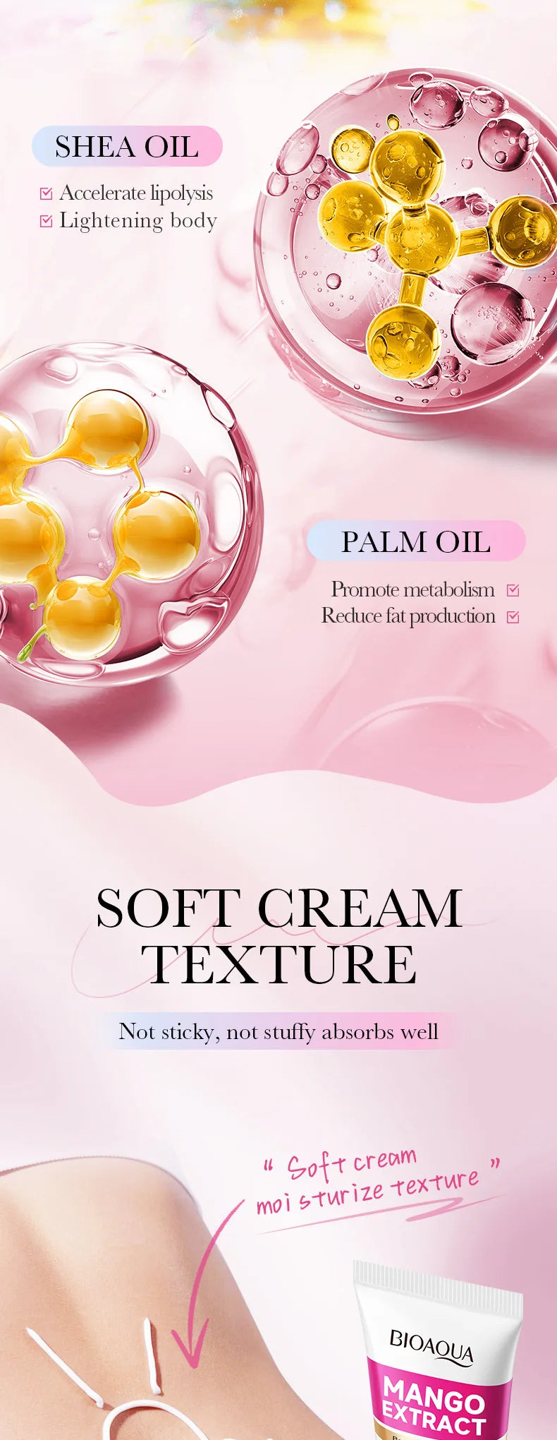 Mango Slimming Cream Anti Cellulite Weight Loss Promotes Effective Fat Burning Create Beautiful Curve Body Slimming Cream