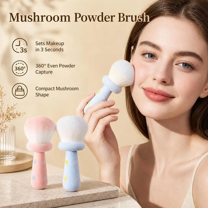 Cute Mushroom Powder Brush Blusher Brush Nail Dust Brush Makeup Brush Blusher Brush Nail Dust Brush Makeup Brush