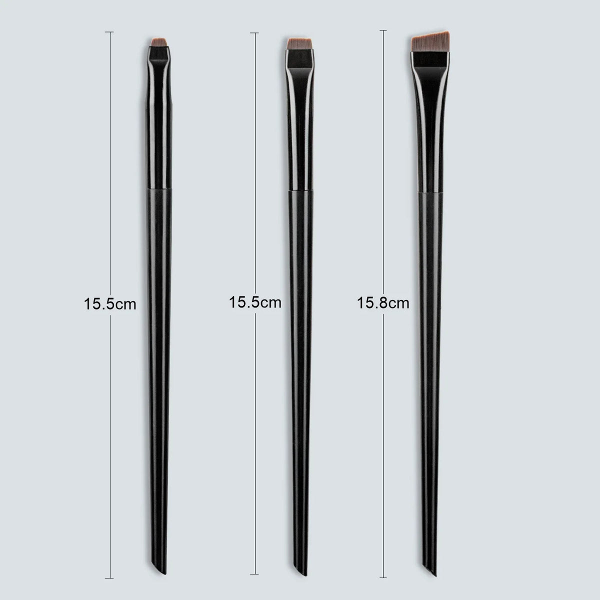 Eyeliner Brush Brow Tint Brushes Eyebrow Brushes Set Fine Angled Point Angled Slanted Tinting Ultra Thin Flat Makeup Premium Eye
