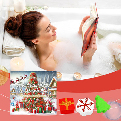 OceAura Christmas Bath Ball Gifts Deep Moisturize Bathroon Supplies Relax Mood Lasting Fragrance Body Exfoliating Spa Bath Bombs