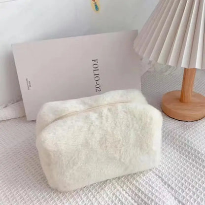 New-Plush Makeup Bags For Women Soft Travel Cosmetic Bag Organizer Case Lady Girls Make Up Case