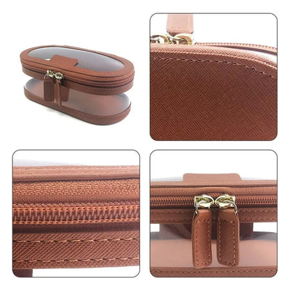 Toiletry Storage Case Transparent Cosmetic Bag Clear Window Double Zipper Cosmetic Organizer Portable Beauty Tools