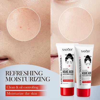 Kojic Acid Facial Cleanser Face Wash Foam Facial Cleansing Mossee Moisturizing Brightening Facial Skin Care Products