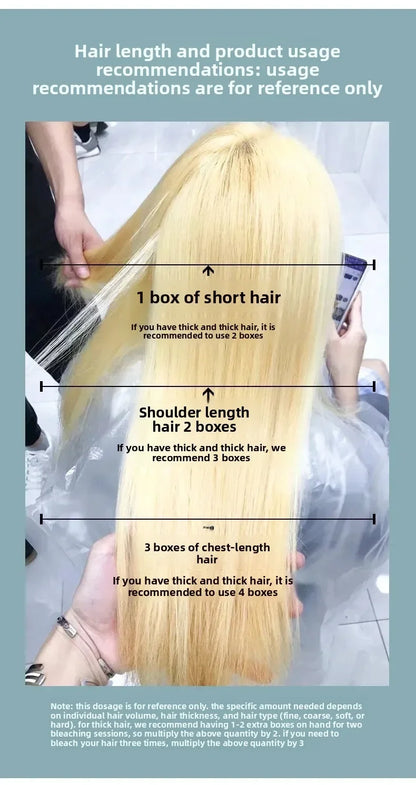 9 Degrees Natural White Gold Fading Paste Tasteless Hair Bleaching Agent Long Lasting Easy to Wash Decolor Cream