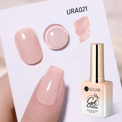 UR SUGAR 15ml Gel Nail Polish Neon Blue Red Green Pastal Nude UV/LED Soak Off No Wipe Nail Gel Polish Suitable For Summer Autumn
