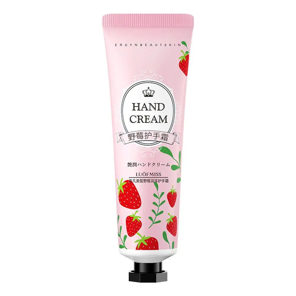 Plant Fruit Hand Cream 30g Natural Fragrance Moisturizing Hand Lotion for Dry Cracked Hands, Deep Repair Smooth Hand Care Cream