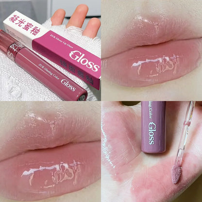 Glassy Watery Mirror Lip Gloss - Moisturizing & Glowing, for Plump Hydrated Lips, Affordable