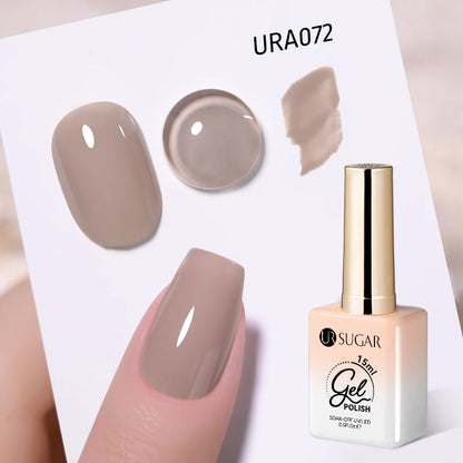 UR SUGAR 15ml Gel Nail Polish Neon Blue Red Green Pastal Nude UV/LED Soak Off No Wipe Nail Gel Polish Suitable For Summer Autumn