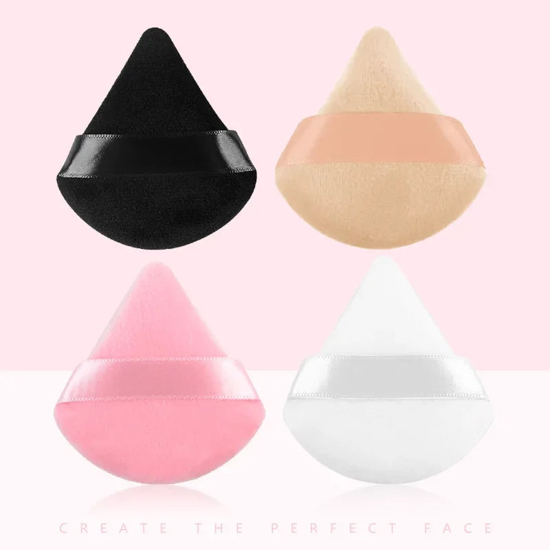 Colorful Triangle Makeup Puff Cosmetic Powder Pufff Makeup Sponge Puff Dry Use Women Smooth Beauty Washable Face Makeup Tool New