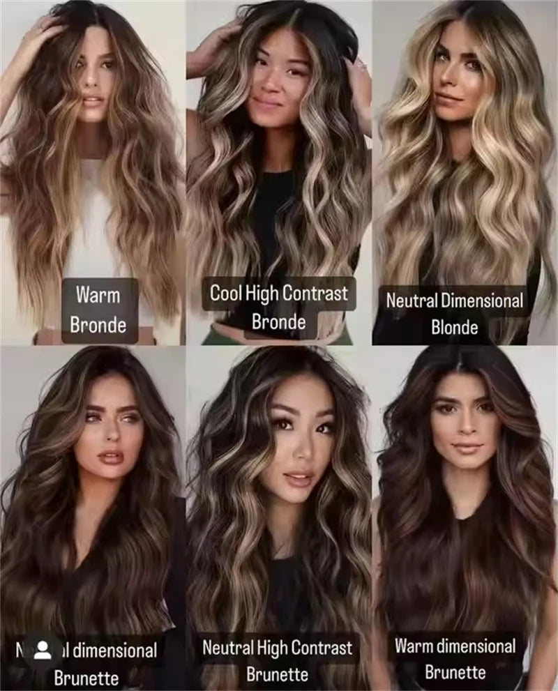 Short Straight Bob with Bangs Ombre Chocolate Brown with Blonde Streaks Synthetic Lace Front Wig Heat Resistant Fibre Wig Daily