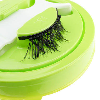 Reusable Magnetic Eyelashes 1 Pair Natural Curly Fluffy Magnetic False Eyelashes No Glue Needed Lashes Makeup with Tweezer Set