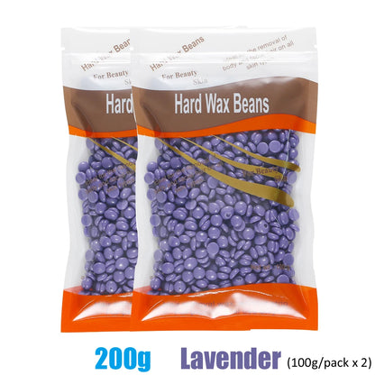 200g/500g/1000g Brazilian Hard Wax Beans kit, Professional Hair Removal for Legs Face Body, Salon & Home Use Depilatory Wax