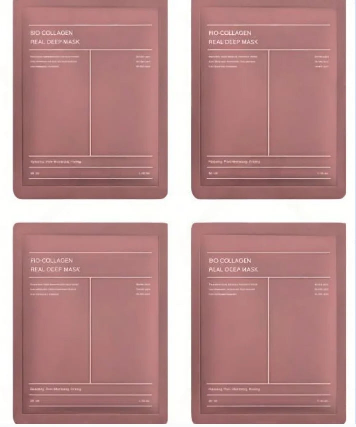 4pcs Graduation Gift Hydrating Collagen Face Mask Skin Friendly Firming Soothing Facial Treatment for Glowing Skin Students