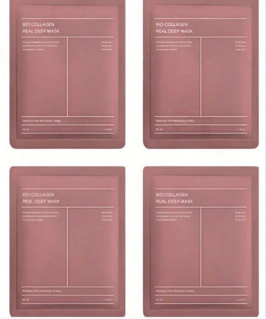 4pcs Graduation Gift Hydrating Collagen Face Mask Skin Friendly Firming Soothing Facial Treatment for Glowing Skin Students