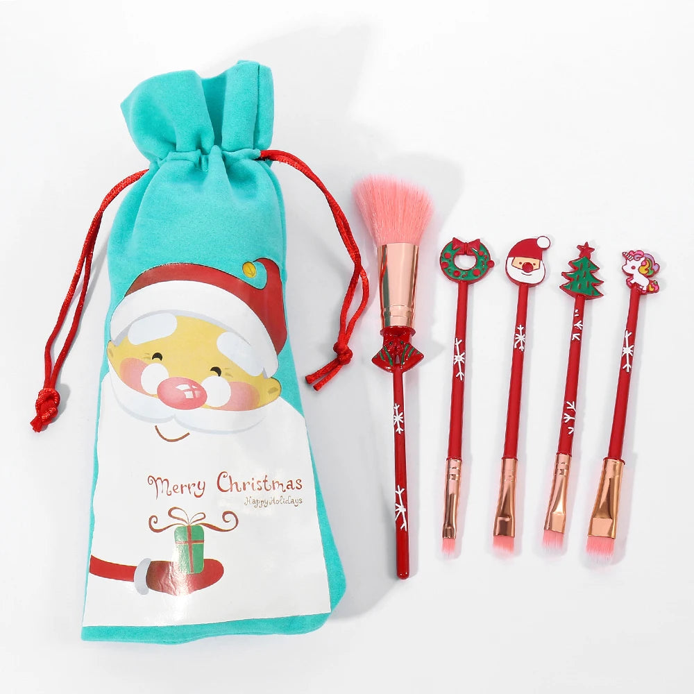 Christmas series makeup brush, creative design, candy Christmas tree eye shadow brush, Christmas ball special makeup tool