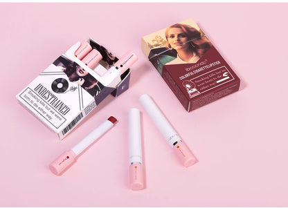 4 Pcs Cigarette Lipstick Set Matte Lip Gloss Long Lasting Waterproof Nude Lip Tint Lip Stick Tube Cosmetics Christmas Gift