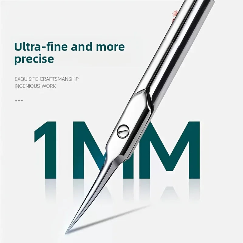 Stainless Steel Cuticle Nippers Ingrown Nail Clippers Curved Eagle Hook Beauty Scissors Manicure Tools Curved Blade Design