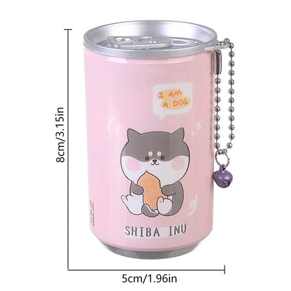 30 Pcs Canned Wet Wipes Portable Children Barreled Cleaning Cloths Creative Cartoon Cute Bucket Wipes With Small Bell Chain