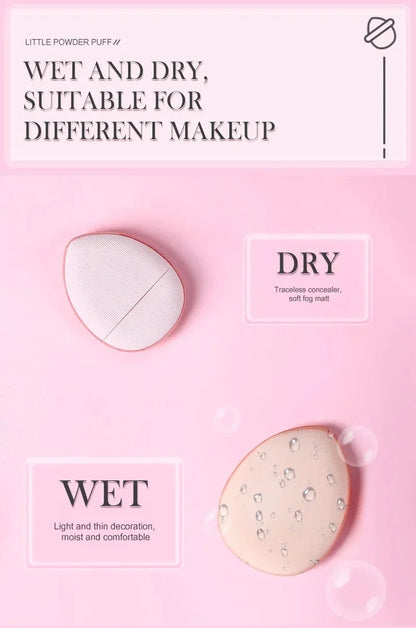 CNK 5/10Pcs Mini Finger Puff Foundation Small Air Cushion Powder Sponge Face Concealer BB Cream Cosmetic Applicator Makeup Tool