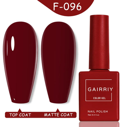 Gairriy Nails Polish 120 Colors/set Red Black Color Nail Polish 15ml UV Permanent Seedling Varnish Hybrid Nail Art Salon Glitter