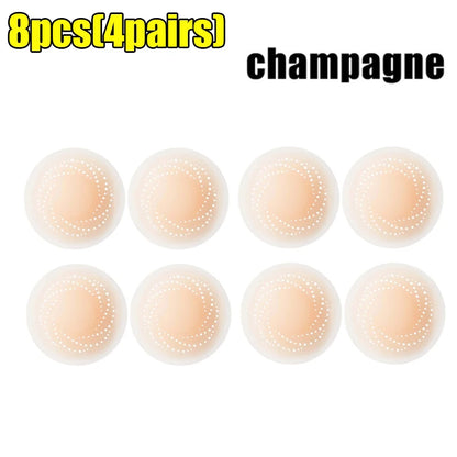 2-10PCS Invisible Self Adhesive Chest Paste Reusable Breathable Breast Sticker Strapless Lift Up Bra Pad Silicone Nipple Cover