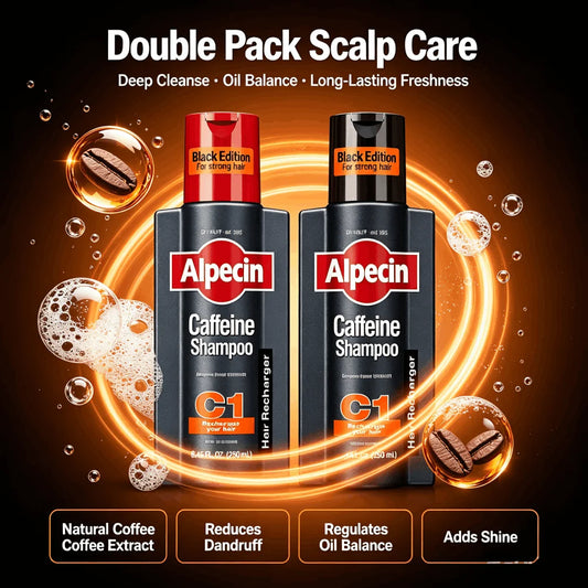 Germany Alpecin C1 Caffeine Anti Baldness Shampoo Men Scalp Oil Control Anti Dandruff Gentle Non-Irritating Fluffy Hair Shampoo