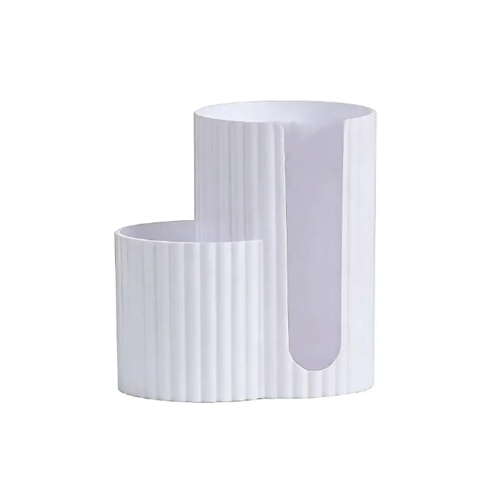 2-Hole Cotton Swab & Makeup Pad Storage Box Dustproof Container For Sponges Nail Tools, Vanity Desk Organizer
