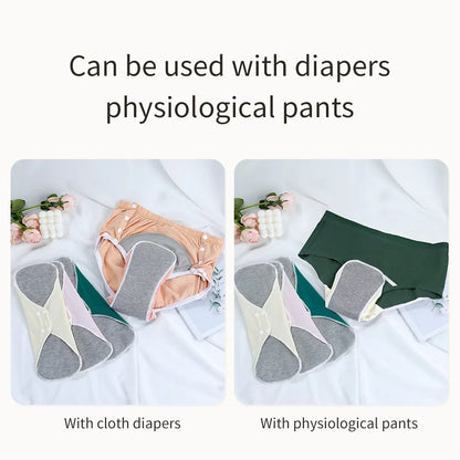 AIO 1/3pcs Large Reusable Graphene Incontinence Pads Woman Panty Liner Urinary Sanitary Pads After Surgery