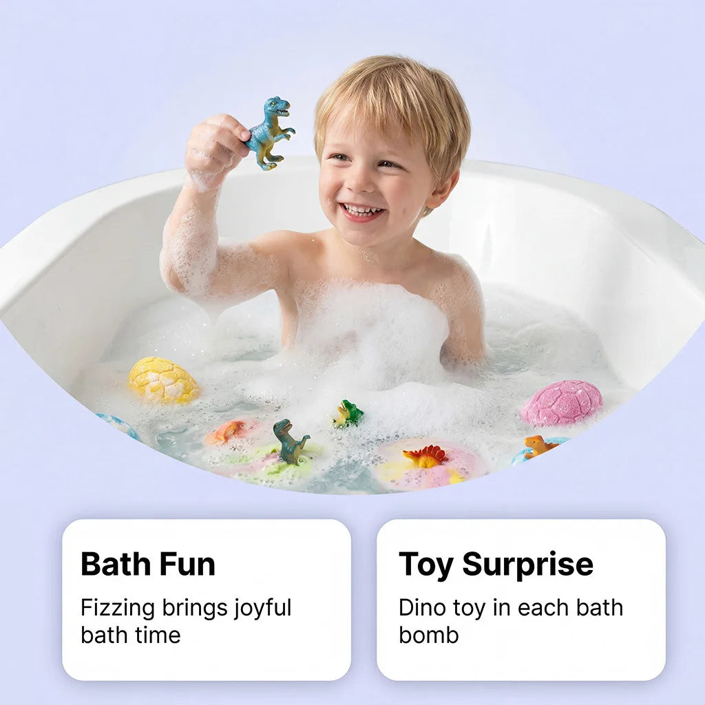 Dinosaur Egg Bath Toys Inside Surprise Toys Rich Bubble Funny Shower Relaxing Colorful Bath Experience Kids Friendly Kids Gifts