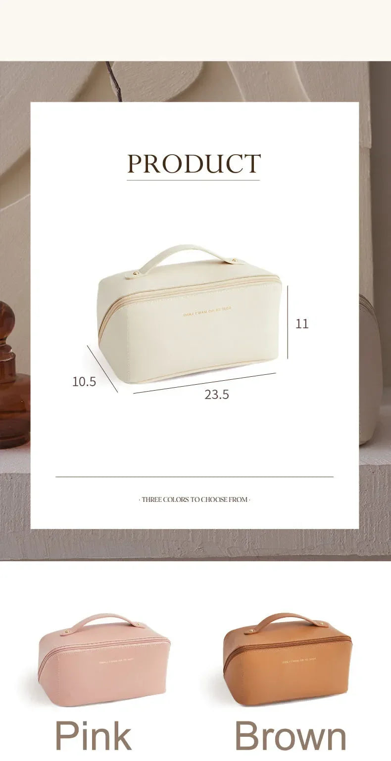 Makeup Organizer Female Toiletry Kit Bag Make Up Case Storage Pouch Luxury Lady Box, Cosmetic Bag, Organizer Bag for Travel Zip