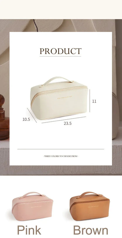 Makeup Organizer Female Toiletry Kit Bag Make Up Case Storage Pouch Luxury Lady Box, Cosmetic Bag, Organizer Bag for Travel Zip