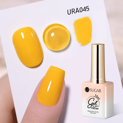 UR SUGAR 15ml Gel Nail Polish Neon Blue Red Green Pastal Nude UV/LED Soak Off No Wipe Nail Gel Polish Suitable For Summer Autumn