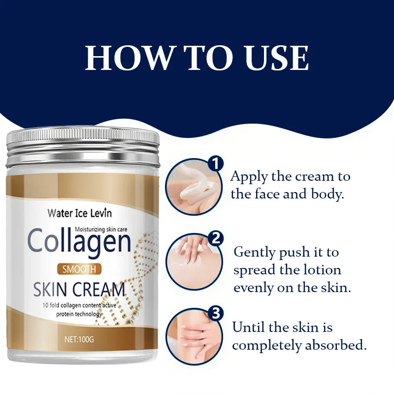 10x Collagen Body Lotion 100g, with Centella & Hyaluronic Acid, Smoothing & Firming Moisturizer for All Skin Types