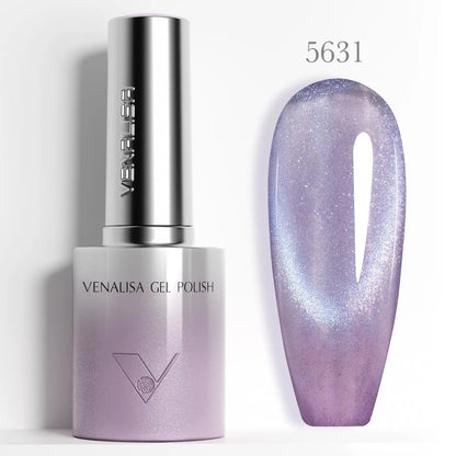 10ml Venalisa Hema Free TPO Free Gel Nail Polish Christmas New Year Soak Off Glitter Red Colors Cat Eye Magnet Nail Gel Polish