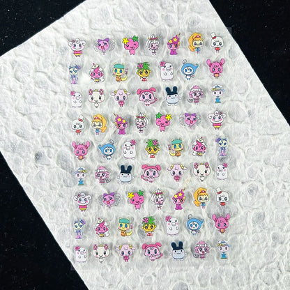 Cute Y2k Stytle Pvc Ancient Small Animals Adhesive Stickers Nail Art Waterproof Diy Charms Loptop Phone Case Scrapbook Sticker